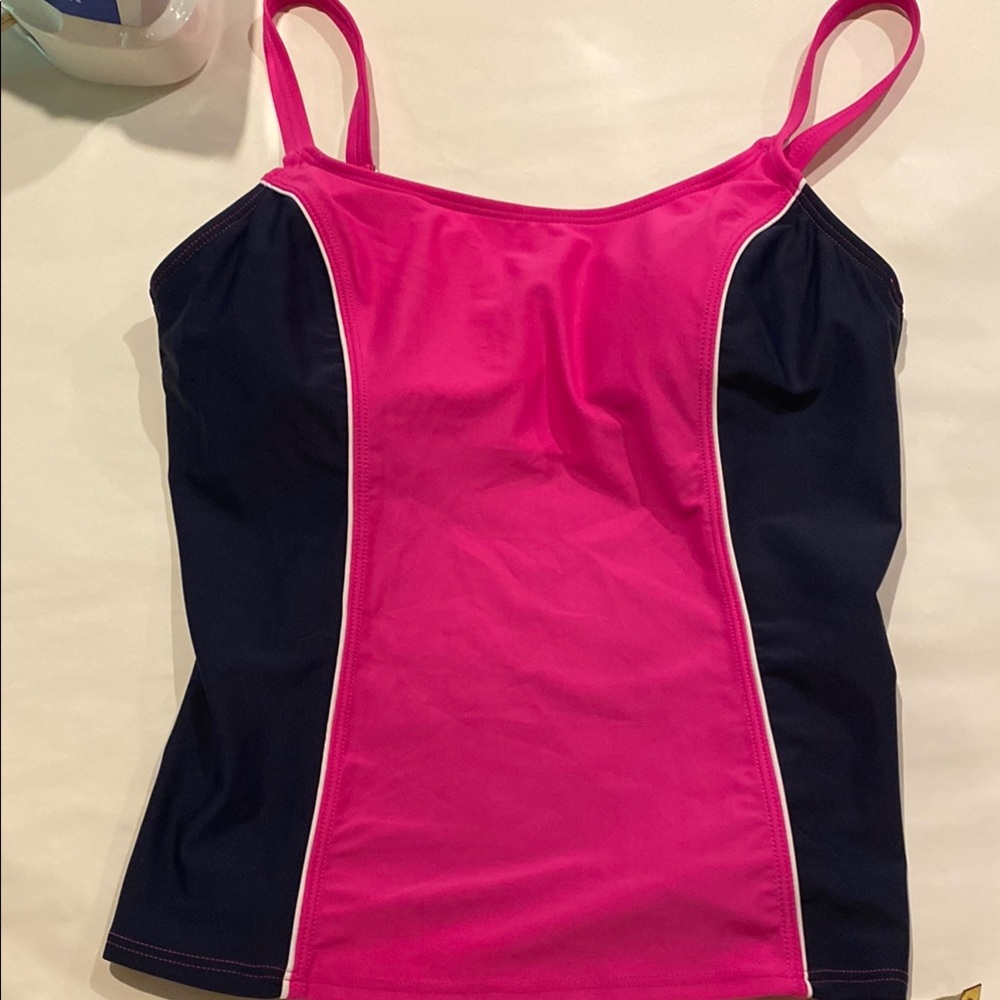 Ocean Dreams Pink and Black One Piece Swimsuit Size 10 NWT
S-8